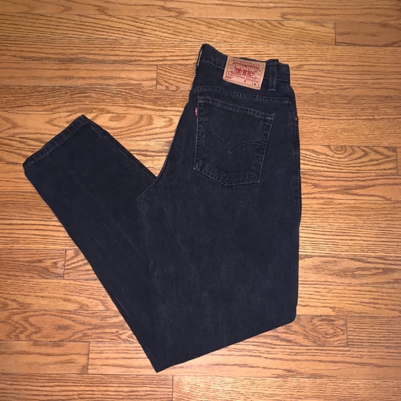 Levi's Denim - Vintage Levi’s 550 black high waisted mom jeans